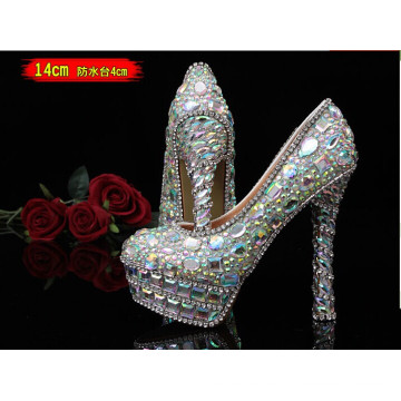 Nueva colección Wedding Diamonds High Heel Ladies Shoes (HCY02-1534)